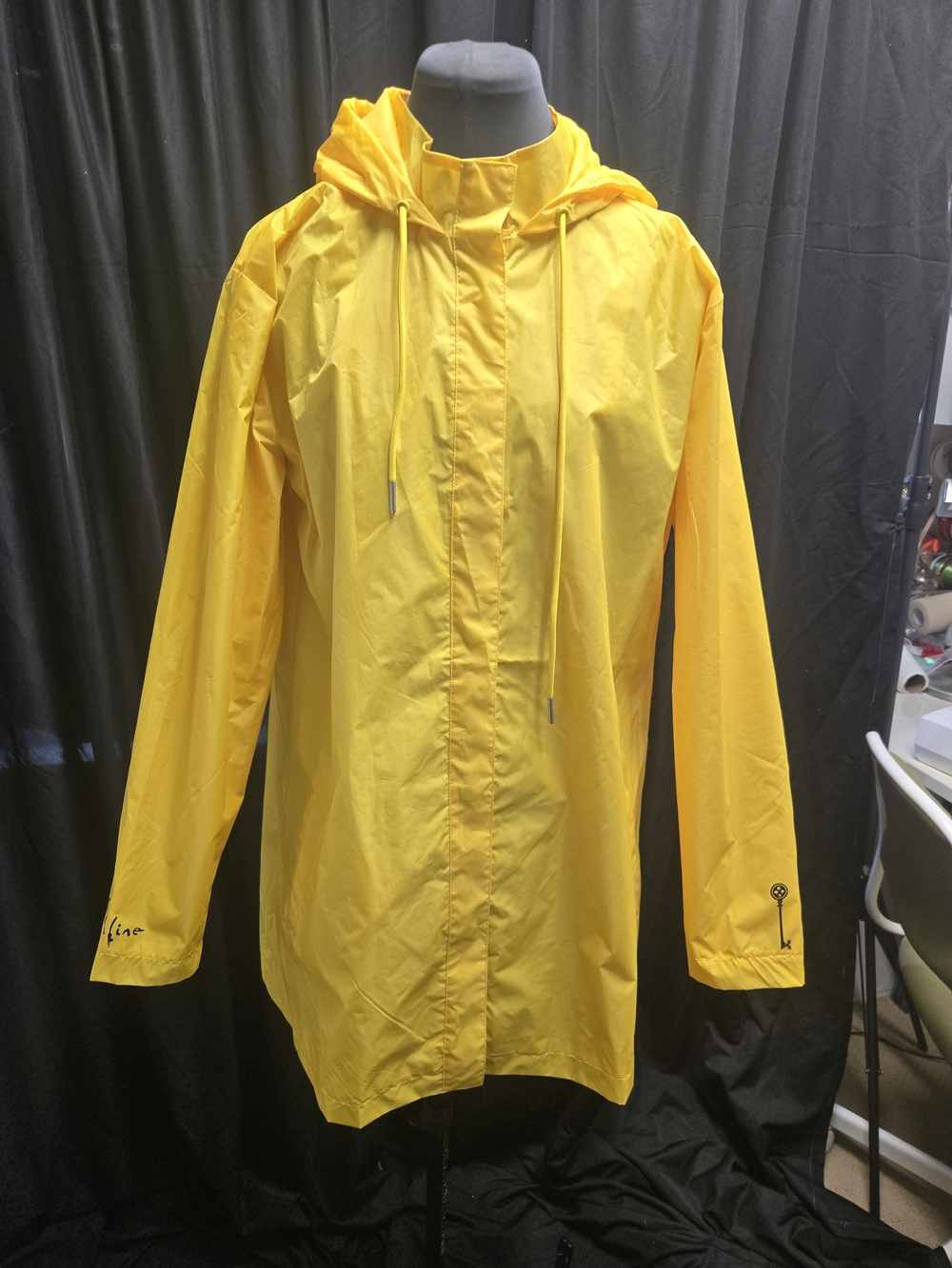 Coraline Yellow Hooded Rain Jacket